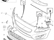 Kratka grill chlodnicy oe volvo c70 (31290862)