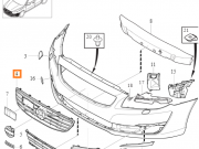 Kratka grill chlodnicy oe volvo v70 (31383558)