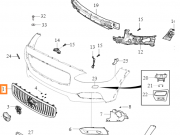 Kratka grill chlodnicy oe volvo v90cc (32365030)