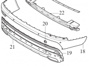 Listwa ochronna zderzaka volvo xc90 (31664108)