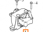 Prawa poduszka silnika oe volvo xc40 1 5t (32298324)
