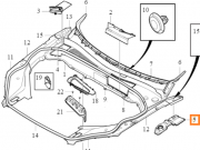 Prawe wygluszenie podszybia uszczelka volvo xc90 (31352749)