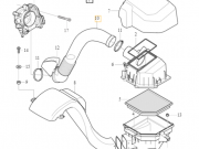 Przewod dolotowy filtra powietrza volvo xc90 (31274568)