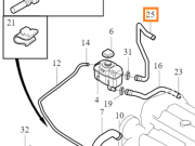 Przewod zbiornika wyrownawczego oe volvo xc90 2 9t (30680932)