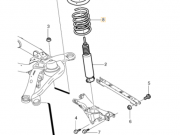 Sprezyna tyl volvo xc90 (31329365)