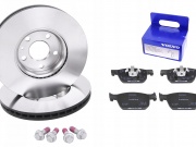Tarcze klocki hamulcowe tyl 16 volvo s60 s90 v60 v90 (31423721 32424722 32287430)