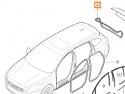 Uszczelka karoseryjna tylnej klapy oe volvo v60 (31402765)
