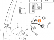 WKŁAD WIĄZKA TYLNEJ LAMPY OE VOLVO XC90 30698557