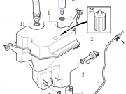 Zbiornik plynu spryskiwaczy volvo s80 v70 xc70 (31349443)