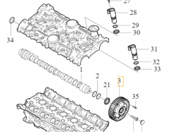 Kolo zmiennych faz rozrzadu c30 c70 s40 s60 s80 v40 v50 v60 v70 xc60 (30646226)