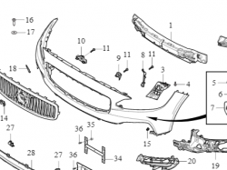 KRATKA GRILL CHŁODNICY OE VOLVO S90 V90 31425407
