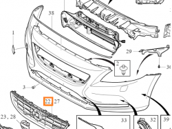 KRATKA GRILL CHŁODNICY OE VOLVO V40 31425328