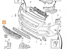KRATKA GRILL CHŁODNICY OE VOLVO V40CC 31457147