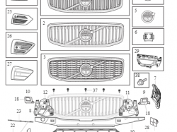 KRATKA GRILL CHŁODNICY OE VOLVO XC60 32337403