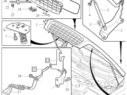KRATKA GRILL CHŁODNICY OE VOLVO XC90 31290545