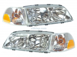 Lampy przednie Clear OE - Volvo C70, S70, V70, XC70