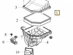 Obudowa filtra powietrza volvo s60 s90 v60 v90 xc60 xc90 (32283671)