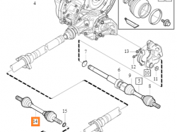 PÓŁOŚ TYLNA OE VOLVO S60 S80 V60 V70 XC60 XC70 36001876