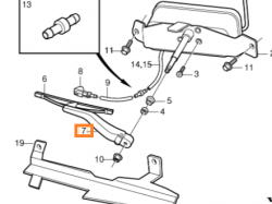 PRAWE RAMIE WYCIERACZKI LAMPY OE VOLVO S60 V70 V70XC 9484440