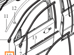 USZCZELKA DRZWI PRZEDNIE PRAWE VOLVO S80 V70 XC70 30784291