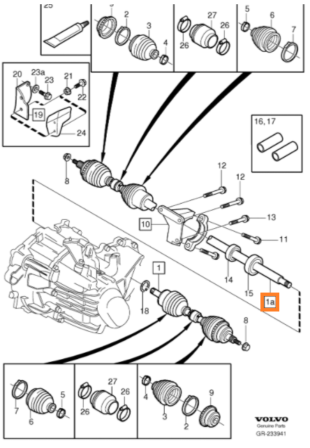 PÓŁOŚ PRAWA OE VOLVO S40 V40 (8251550) - vSklep.com